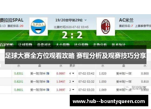 足球大赛全方位观看攻略 赛程分析及观赛技巧分享