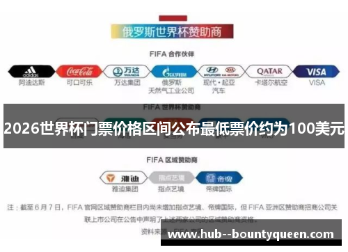 2026世界杯门票价格区间公布最低票价约为100美元
