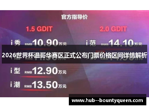 2026世界杯温哥华赛区正式公布门票价格区间详情解析
